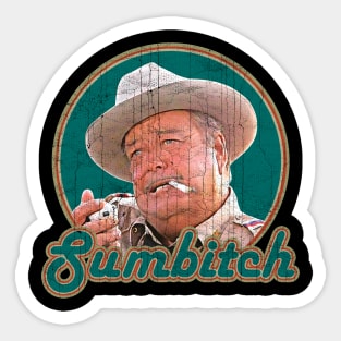 Sumbitch 90s Movie Style Faded-Look Fan Design Sticker